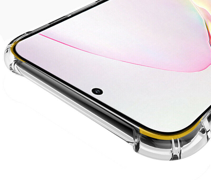 Galaxy Note 10 Plus transparant TPU hoesje met pasjesvakje