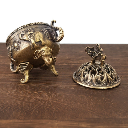 Metalen Olifant Wierookhouder