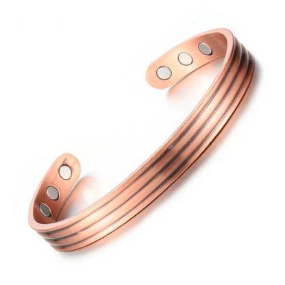 Minimalistische magnetische koperen armband