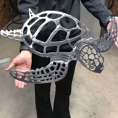 Metalen schildpad wanddecoratie