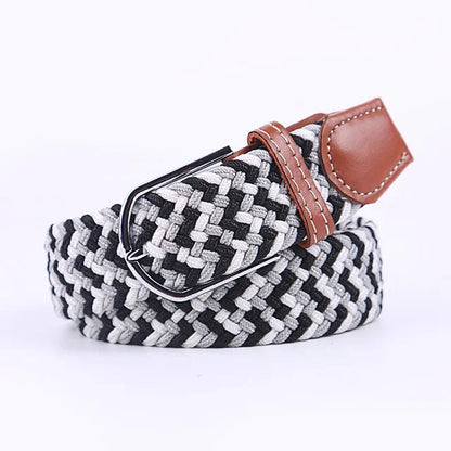 StretchBuckle elastische faux lederen riem