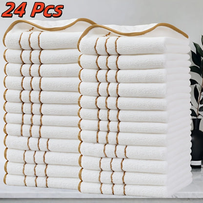 GoldStripe microvezel handdoekenset