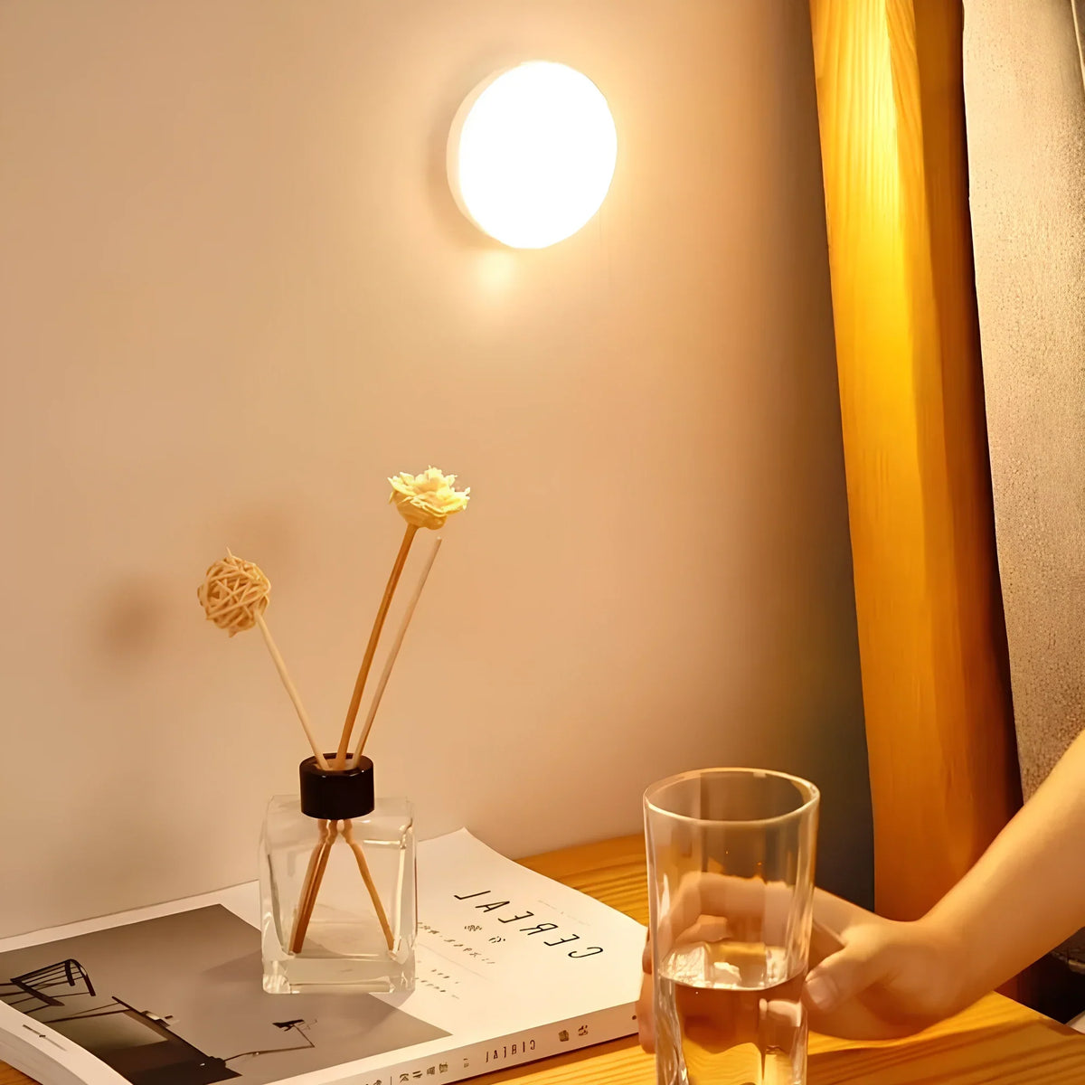 Lumio Japandi draadloze wandlamp