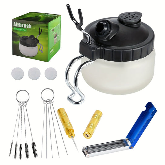 Odior airbrush reinigingspot met reinigingsset