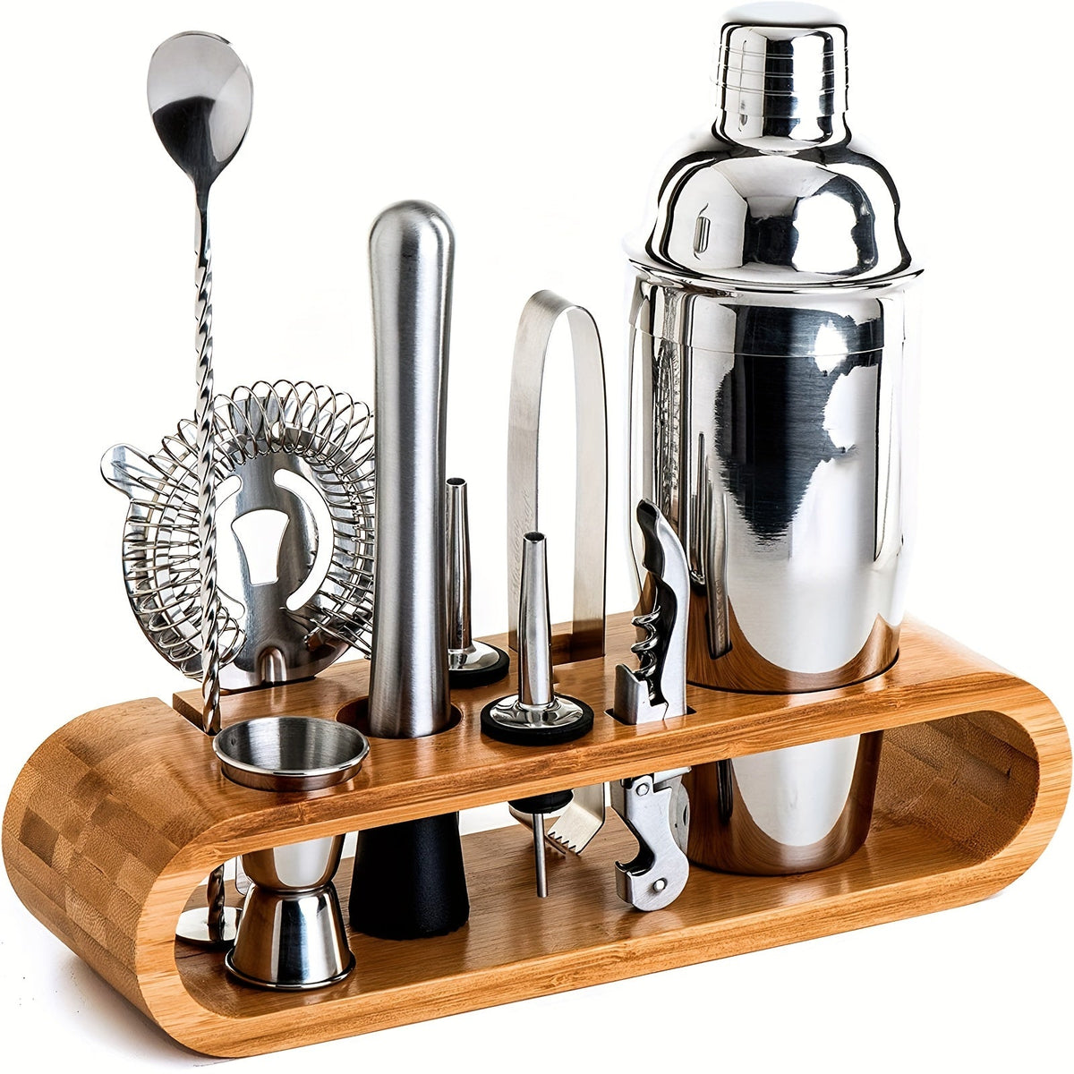 Odior Mixoro cocktailset met bamboe standaard