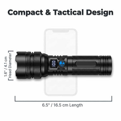 BrightMax oplaadbare zoom led-zaklamp