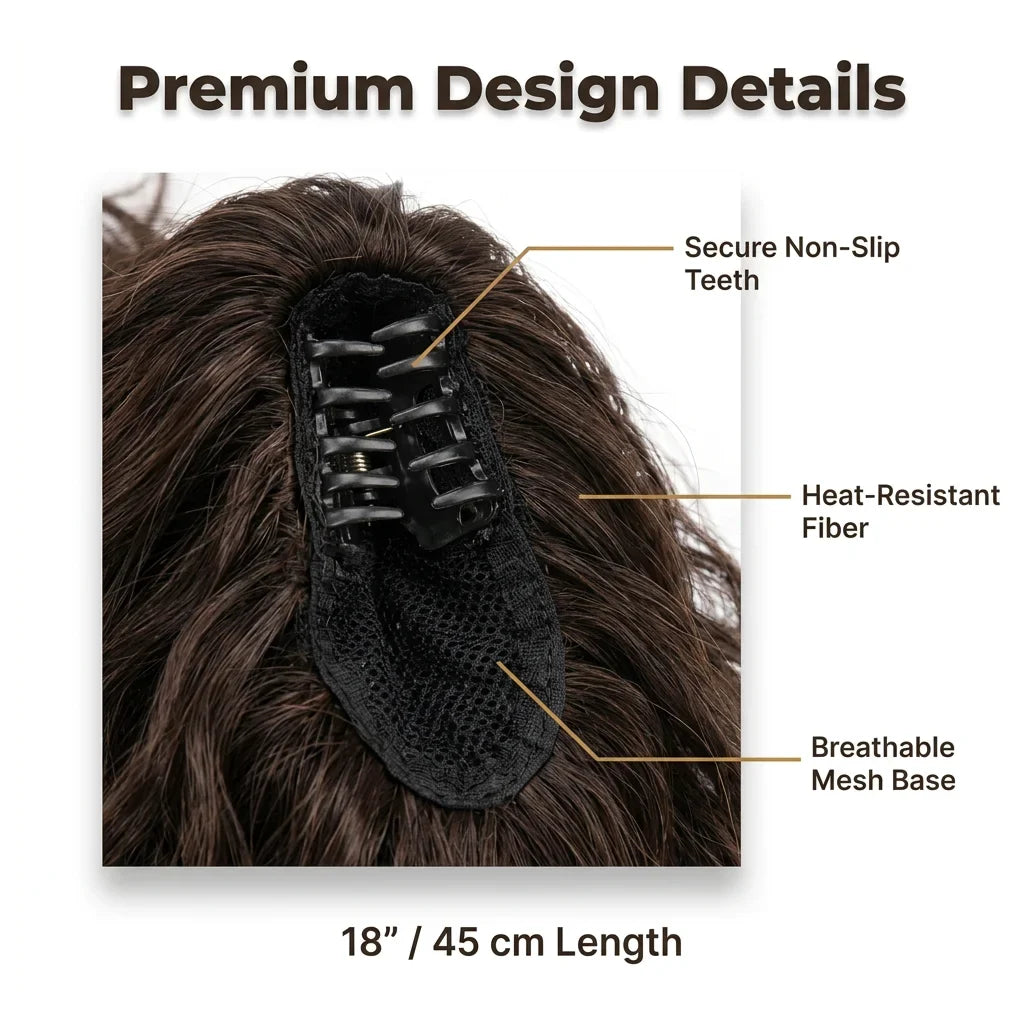 EasyPony krullende haarextensie 46 cm