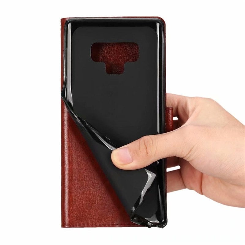 Galaxy Note 9 leren portemonnee hoesje