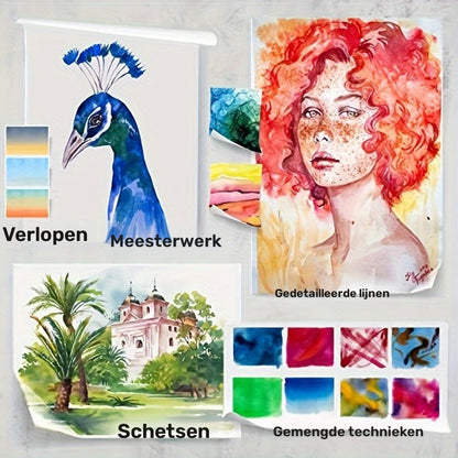 AquarelPro waterverf kleurpotloden set