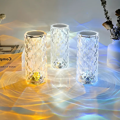 Lumio Baso Sparkling Crystal Touch tafellamp