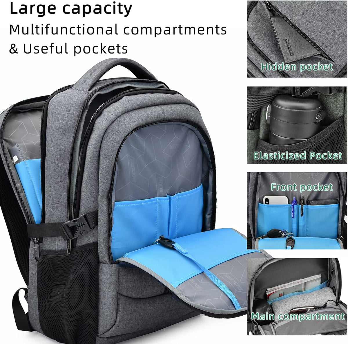 Waterdichte Reis Laptoprugzak met USB-poort