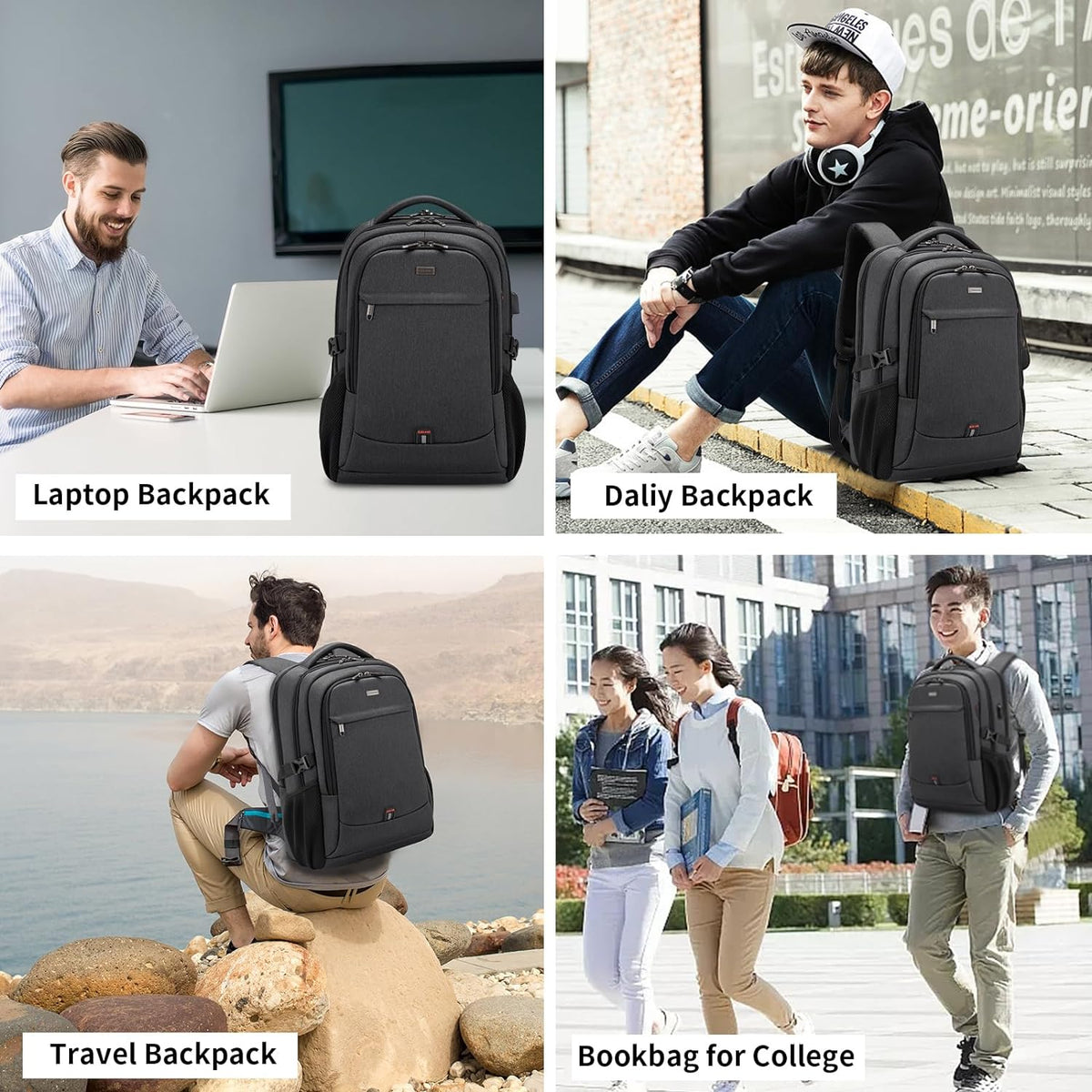 Waterdichte Reis Laptoprugzak met USB-poort