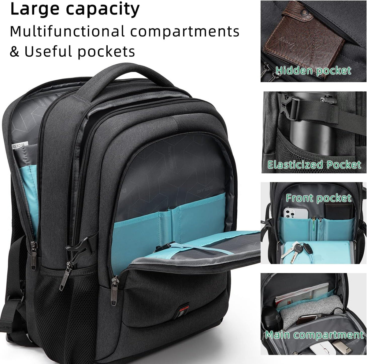 Waterdichte Reis Laptoprugzak met USB-poort