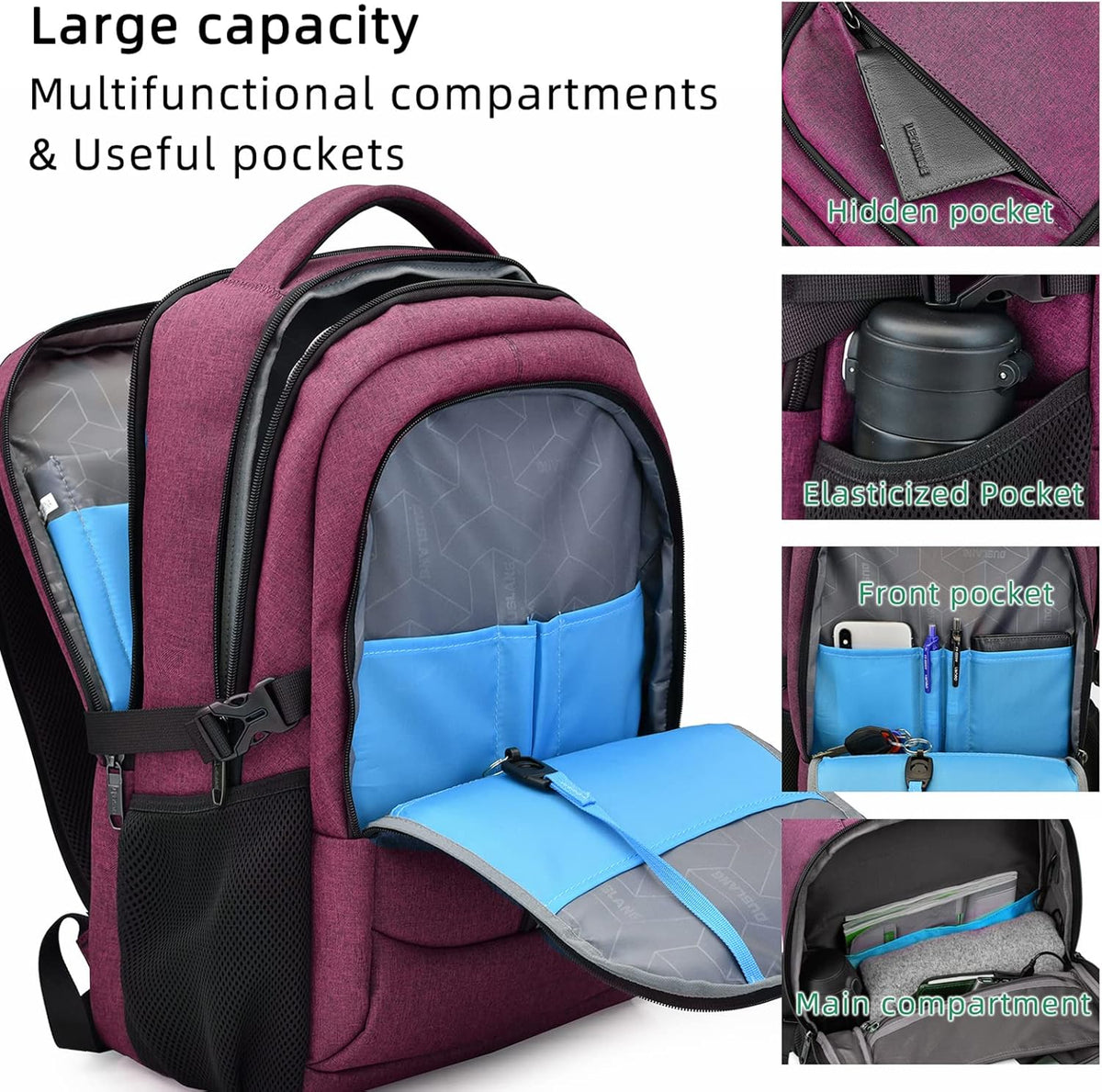 Waterdichte Reis Laptoprugzak met USB-poort