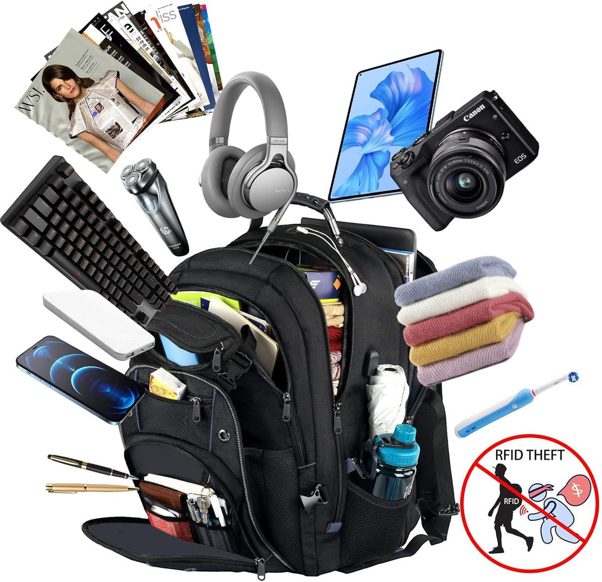 55L Reis laptop rugzak