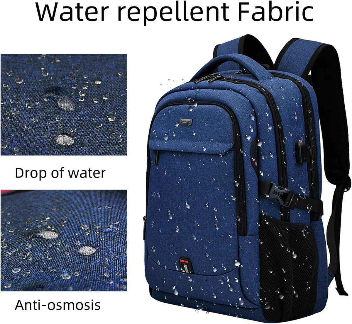 Waterdichte Reis Laptoprugzak met USB-poort