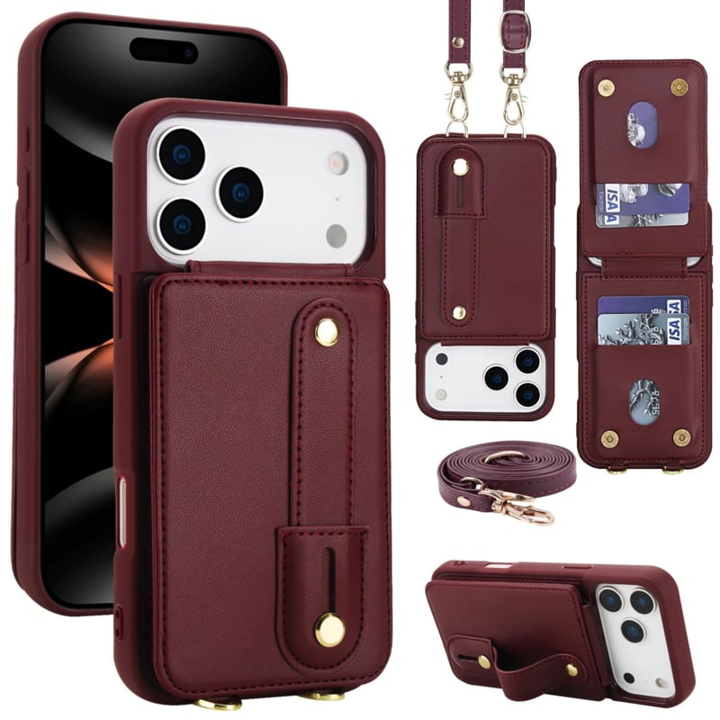 iPhone 17 Pro Max koordhoesje met pasjeshouder