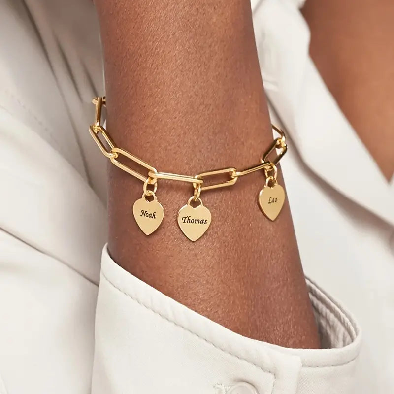 HeartHaven gepersonaliseerde hartjes armband