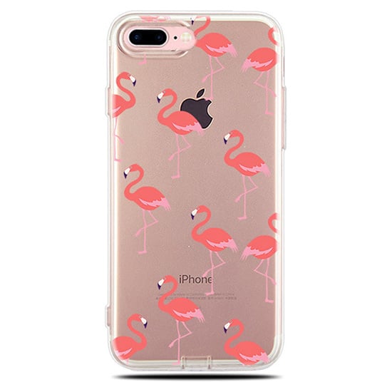 iPhone 7 / 8 Plus TPU hoesje flamingo print