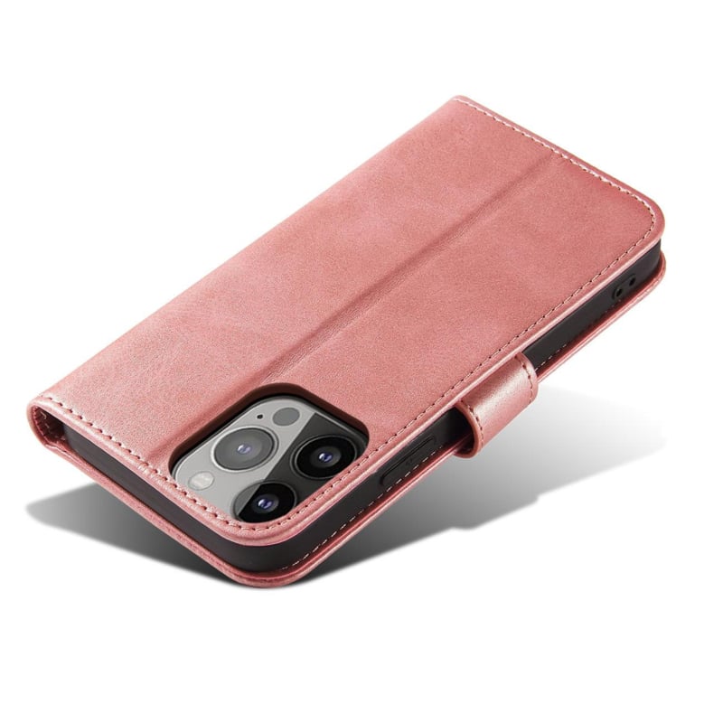Galaxy S24 Plus PU-leren bookcase portemonnee hoesje roze