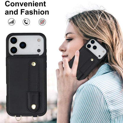 iPhone 17 Pro hoesje met pasjeshouder en koord
