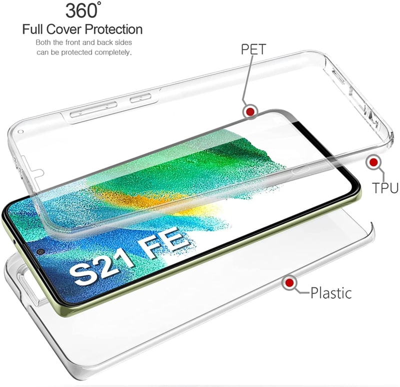 Galaxy S21 FE 360° Ultra Clear hybride telefoonhoesje