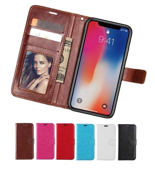 iPhone Xs Max Leren Portemonnee Hoesje