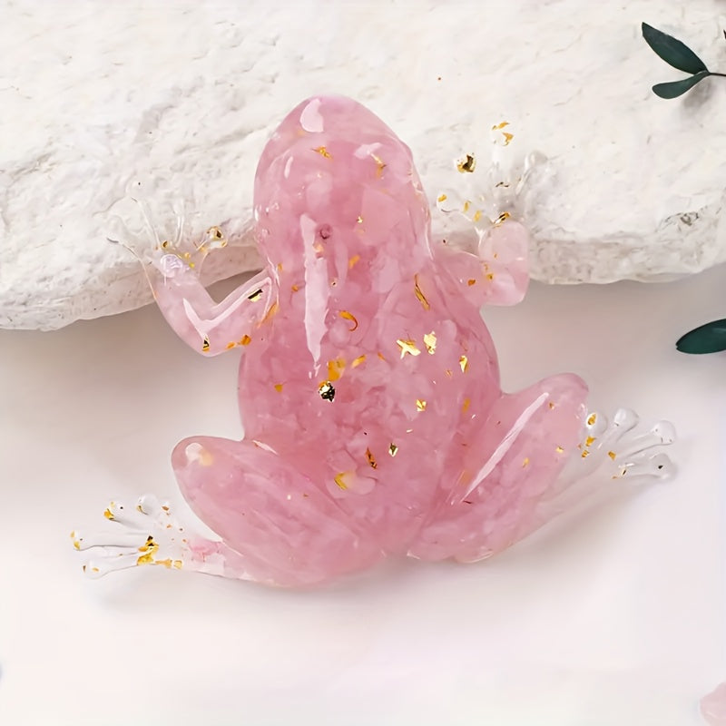 Kristallijm kikker decoratief beeldje