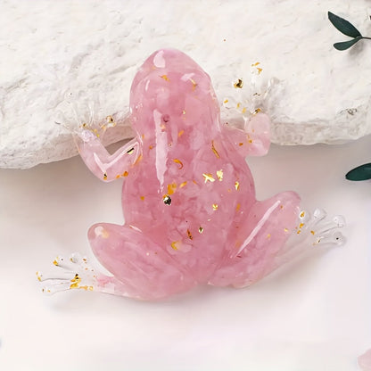 Kristallijm kikker decoratief beeldje