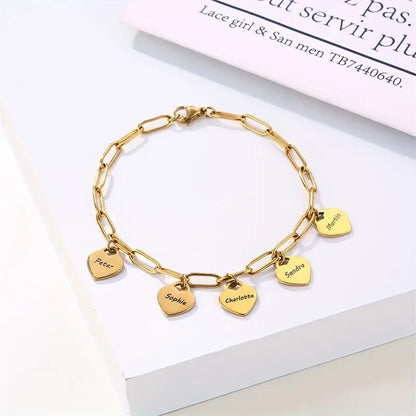 HeartHaven gepersonaliseerde hartjes armband