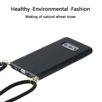Samsung Galaxy S10E Crossbody TPU Hoesje Zwart