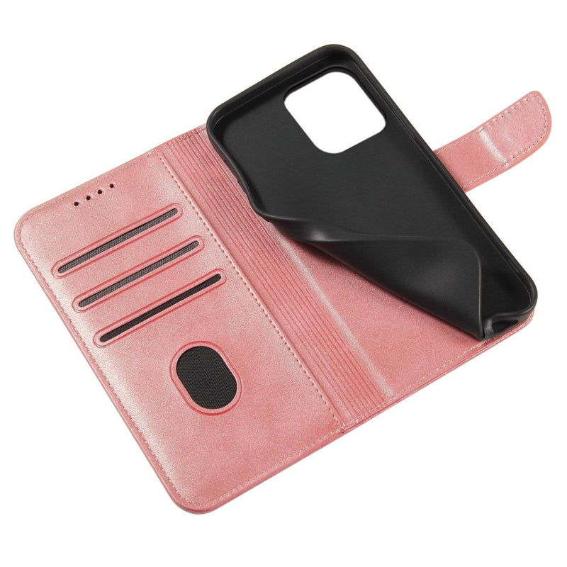 Galaxy S24 Plus PU-leren bookcase portemonnee hoesje roze