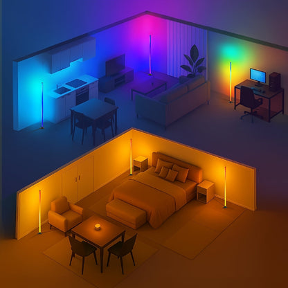 Luminex RGBICB minimalistische LED vloerlamp