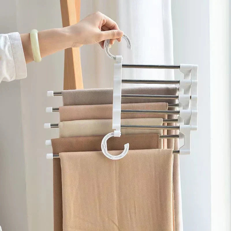 Inklapbare 5-in-1 kledinghanger