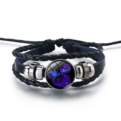 Hemels Harmonie leren sterrenbeeld armband