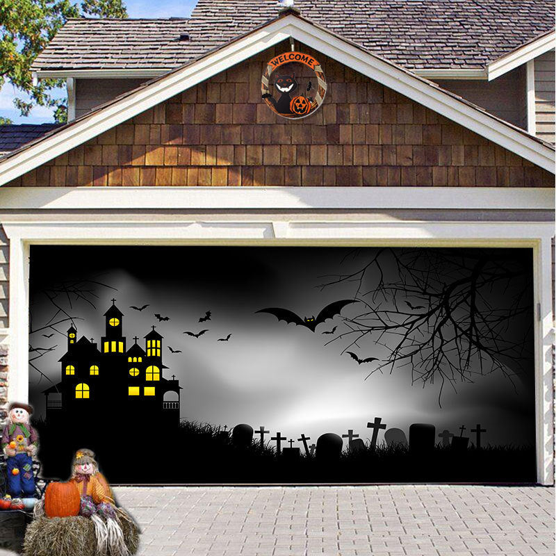 SpookShade Halloween garagedeur decoratie