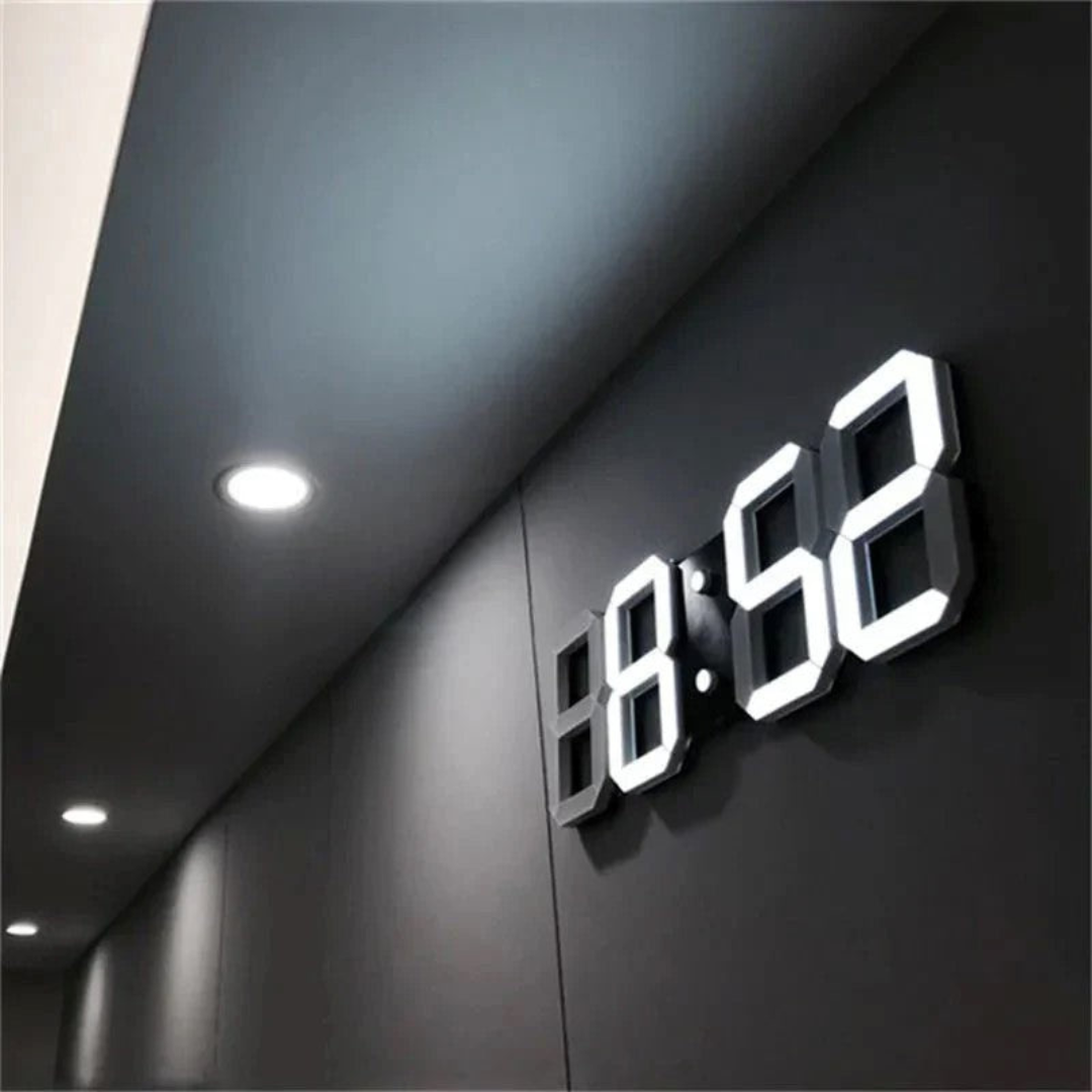 Lumio digitale 3D LED wandklok