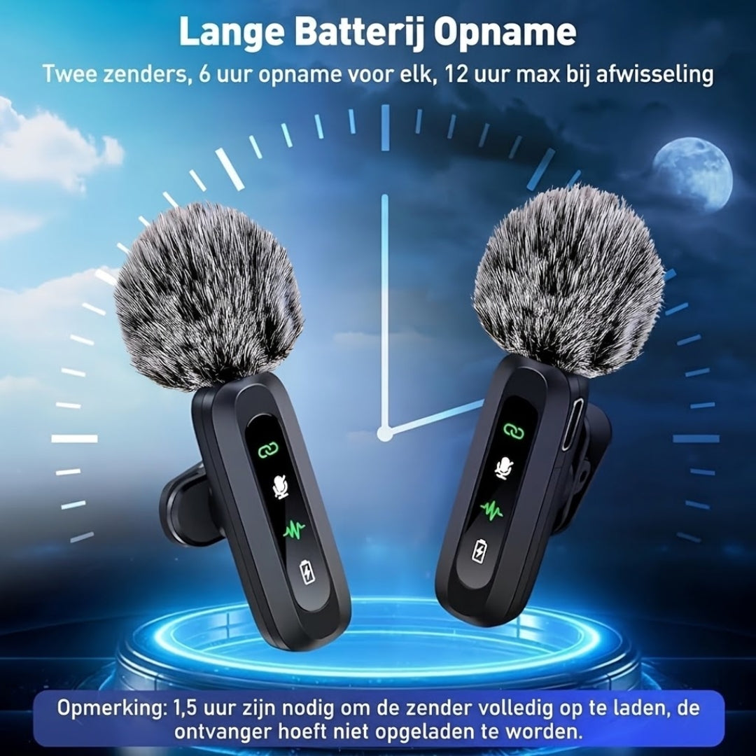Draadloze clip microfoon