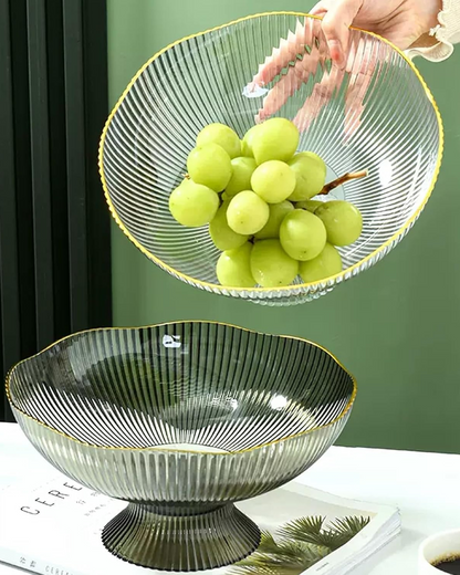 Odior geribbelde keramische fruitkom