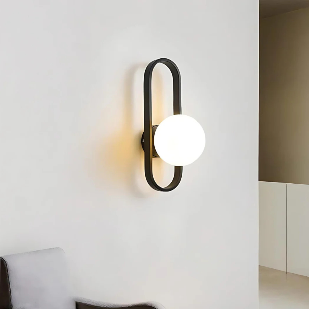 Luxe glazen wandlamp