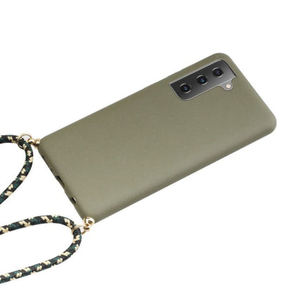 Samsung Galaxy S21 Crossbody TPU Hoesje met Koord