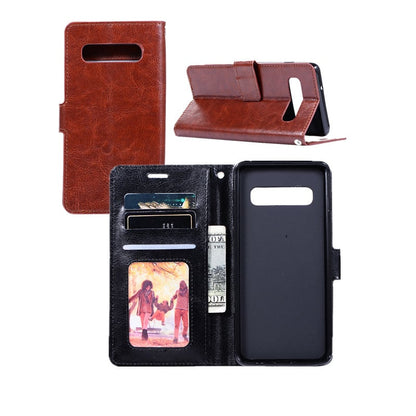 Galaxy S10 Leren Portemonnee Hoesje