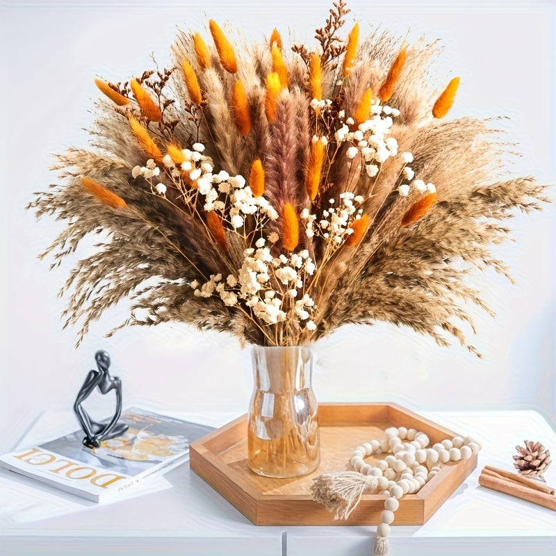 Kunstmatig pampasgras herfst bloemstuk