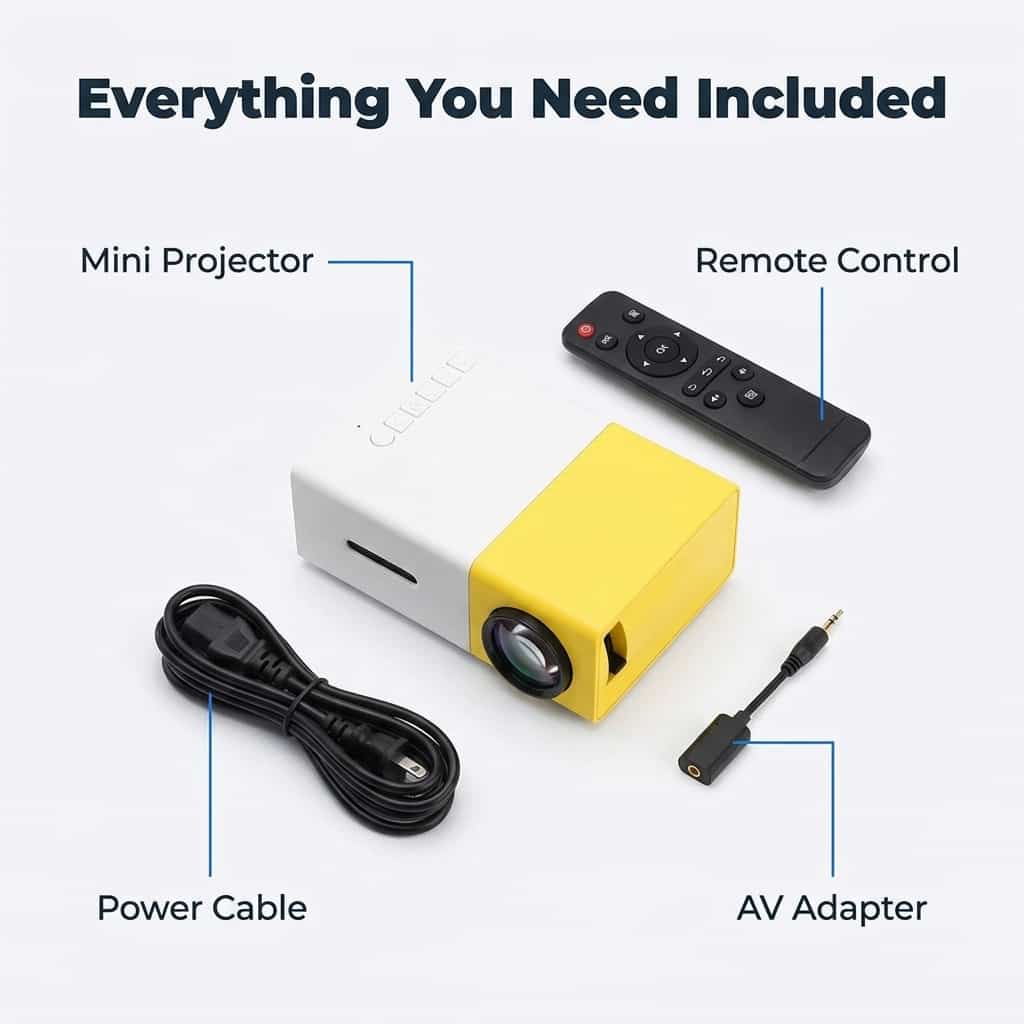 Castivaro draagbare mini projector