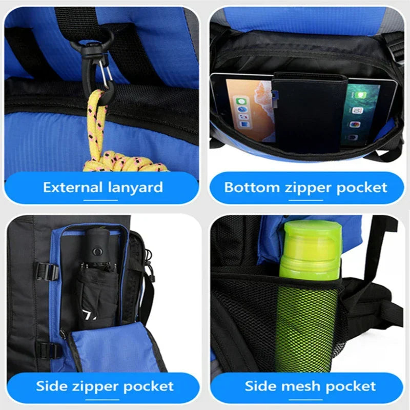 Gopack Waterafstotende Kampeer- en Wandelrugzak 90L