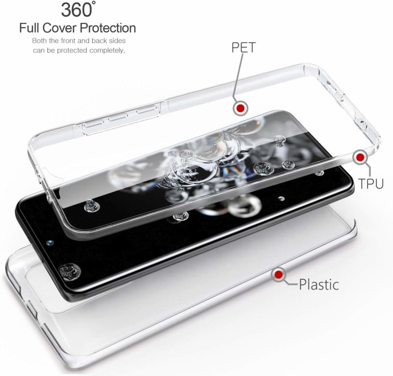 Galaxy S20 Ultra 360° Ultra Clear Hybrid Hoesje