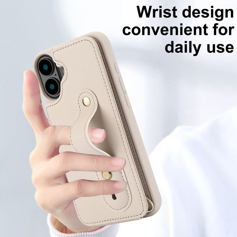 iPhone 17 Hoesje met Pasjeshouder en Draagkoord