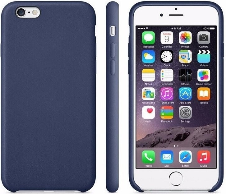 iPhone 6 Plus / 6S Plus Leren Back Cover Hoesje