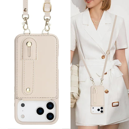 iPhone 17 Pro hoesje met pasjeshouder en draagkoord