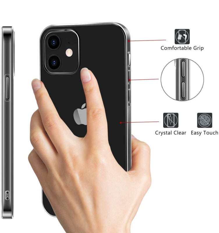 Premium Soft TPU Hoesje voor iPhone 12 / 12 Pro